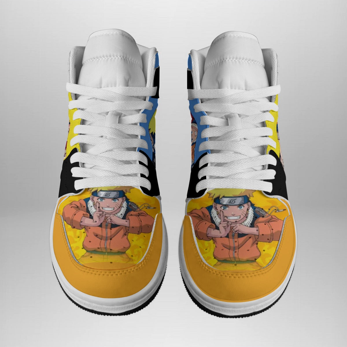 Orange Anime High top sneakers