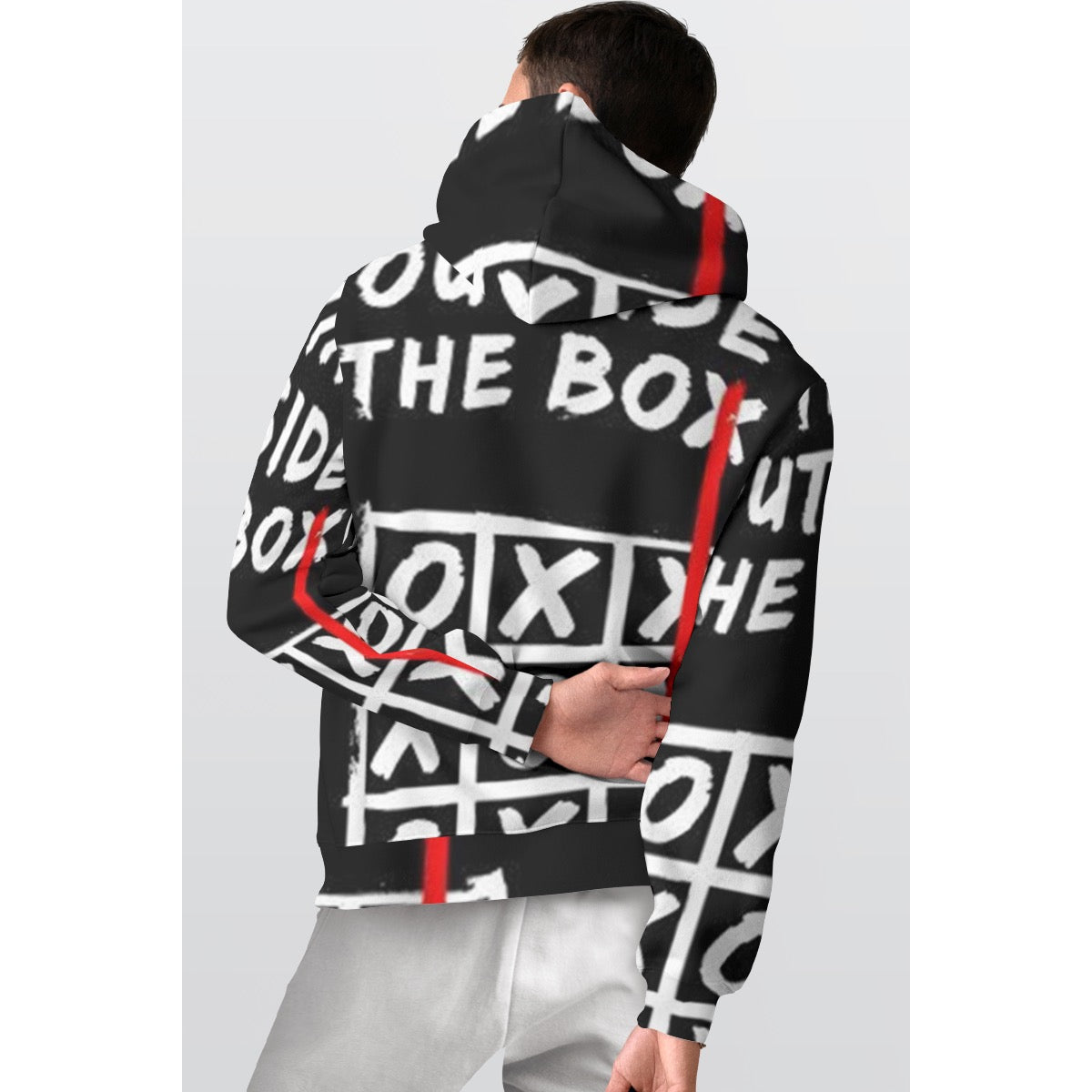All-Over Print Men's Thicken Pullover Hoodie