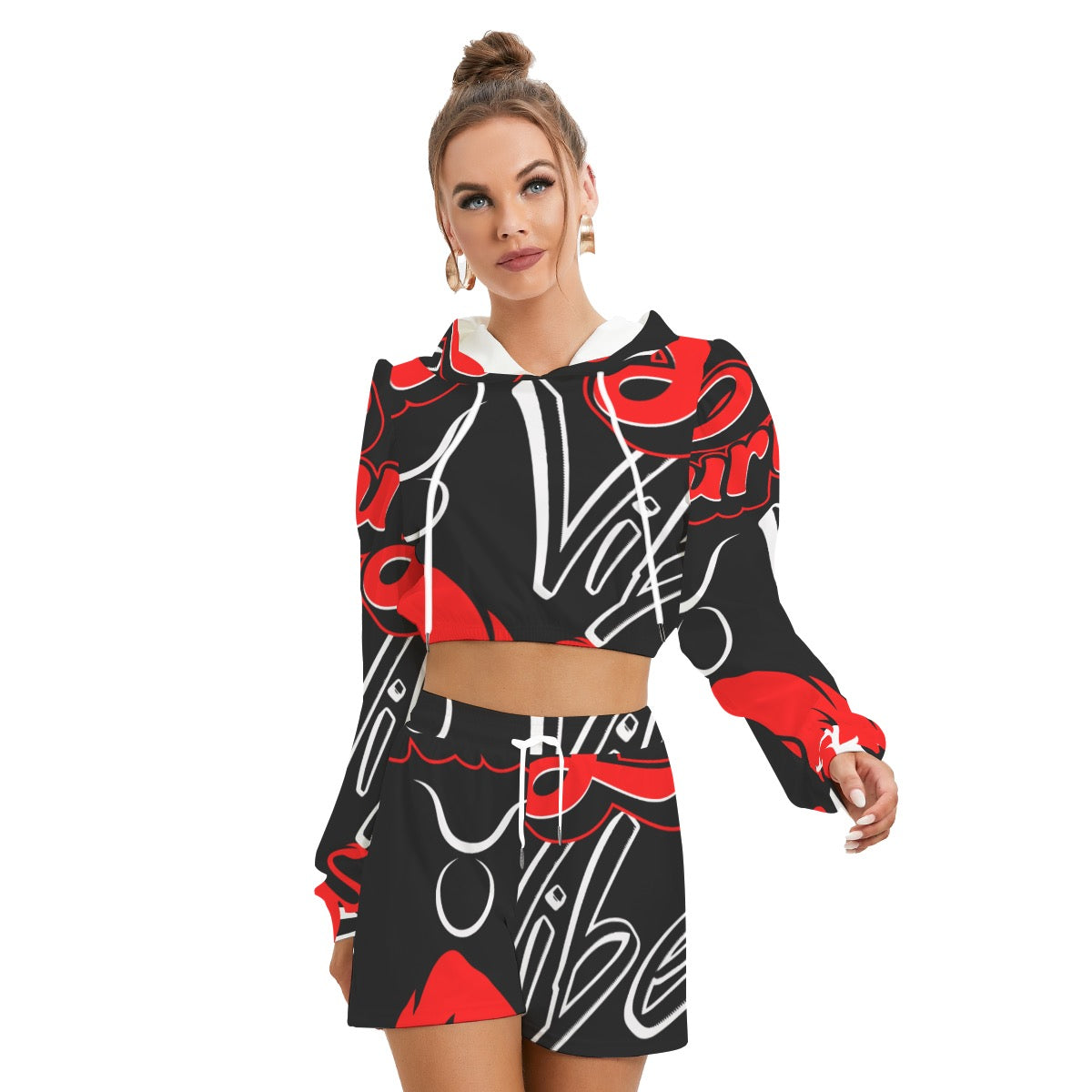 Taurus crop top short set