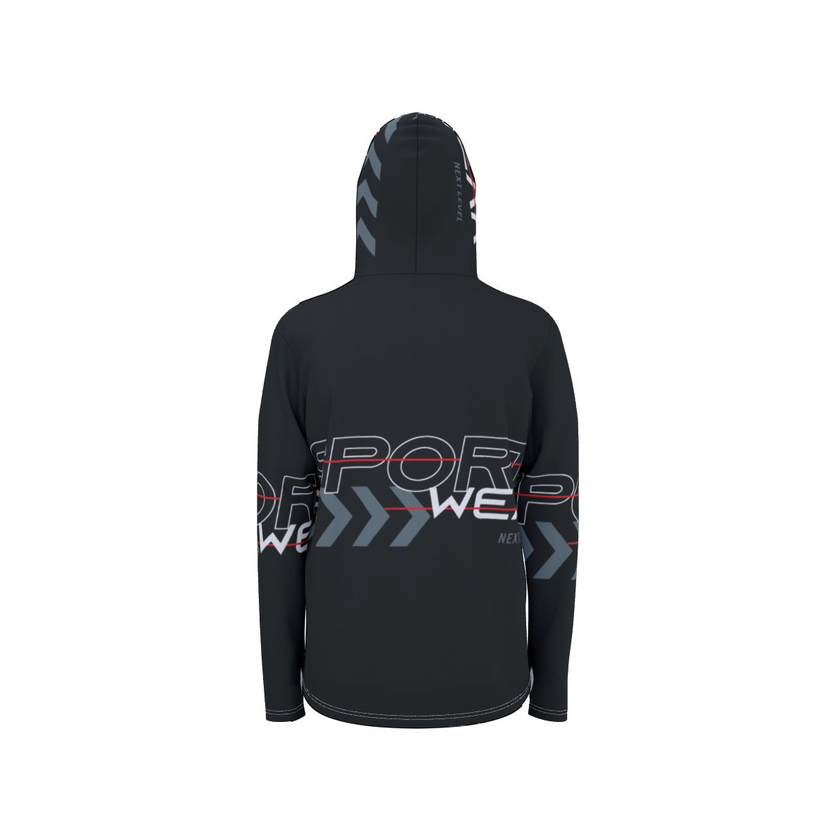 Sports black hoodie