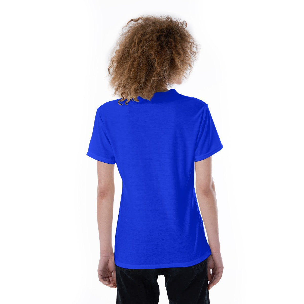 Introvert Royal Blue V neck Tee