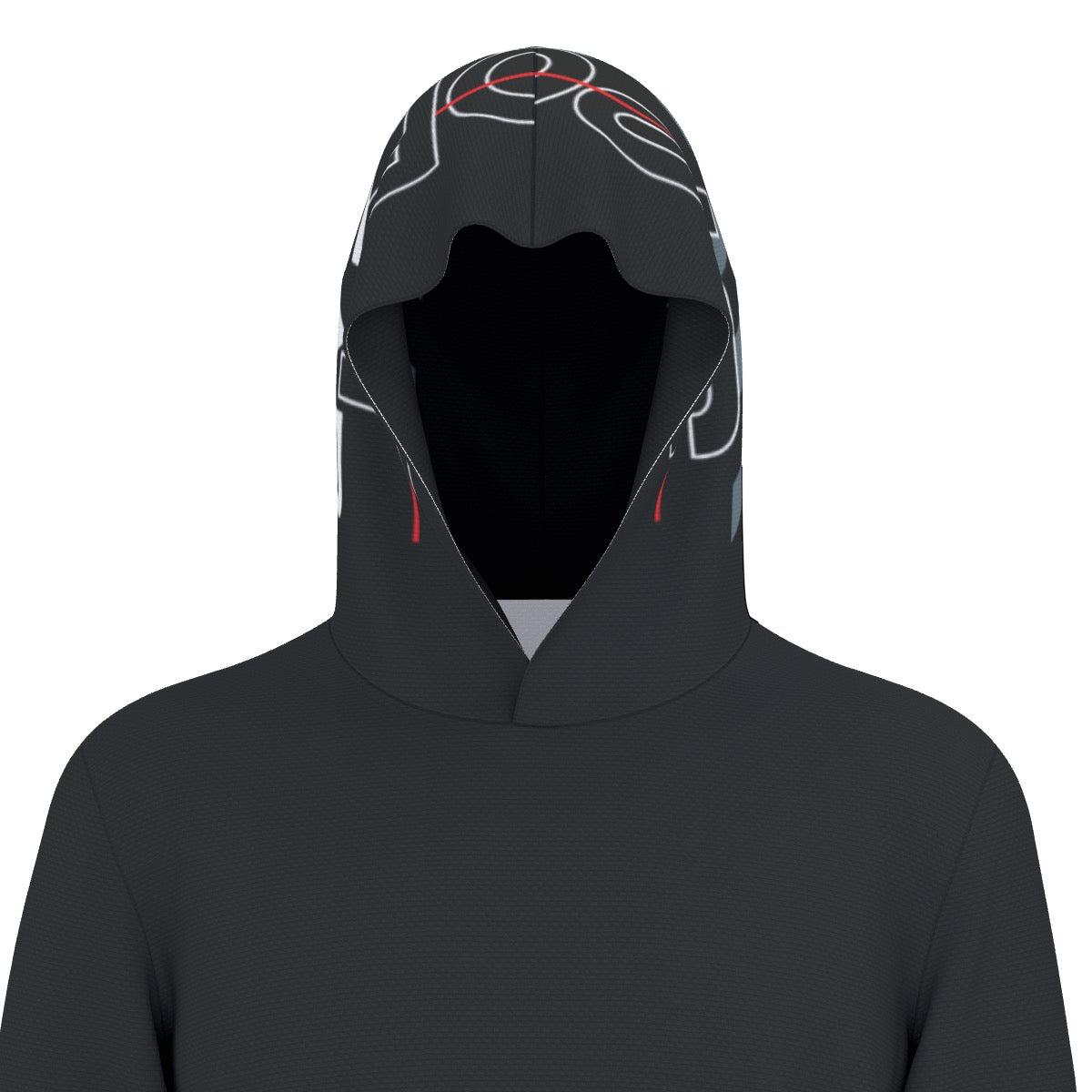 Sports black hoodie