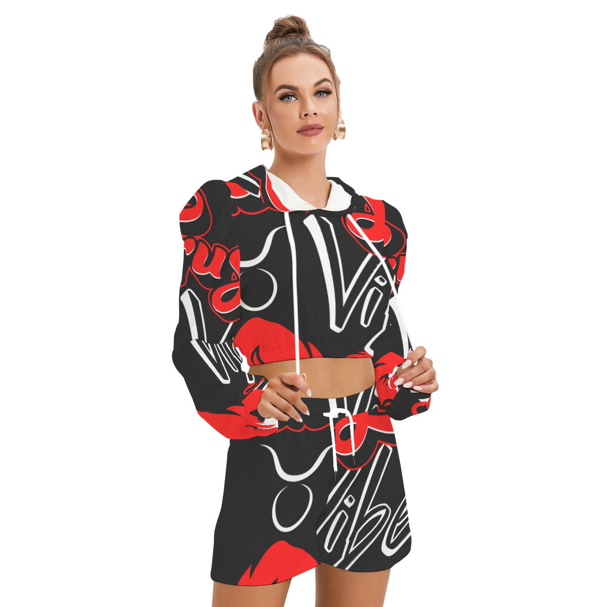 Taurus crop top short set