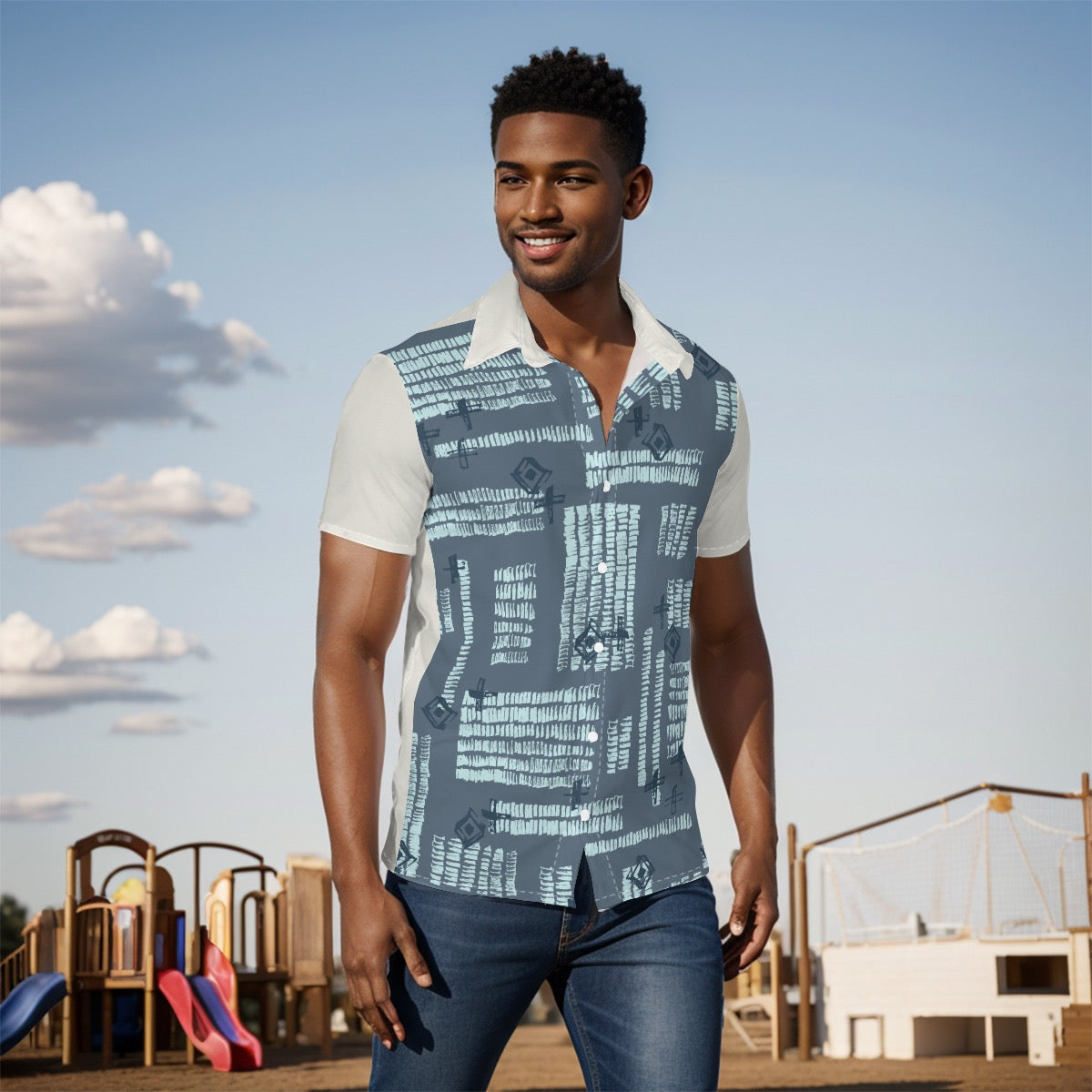 All-Over Print Men's Shirt
