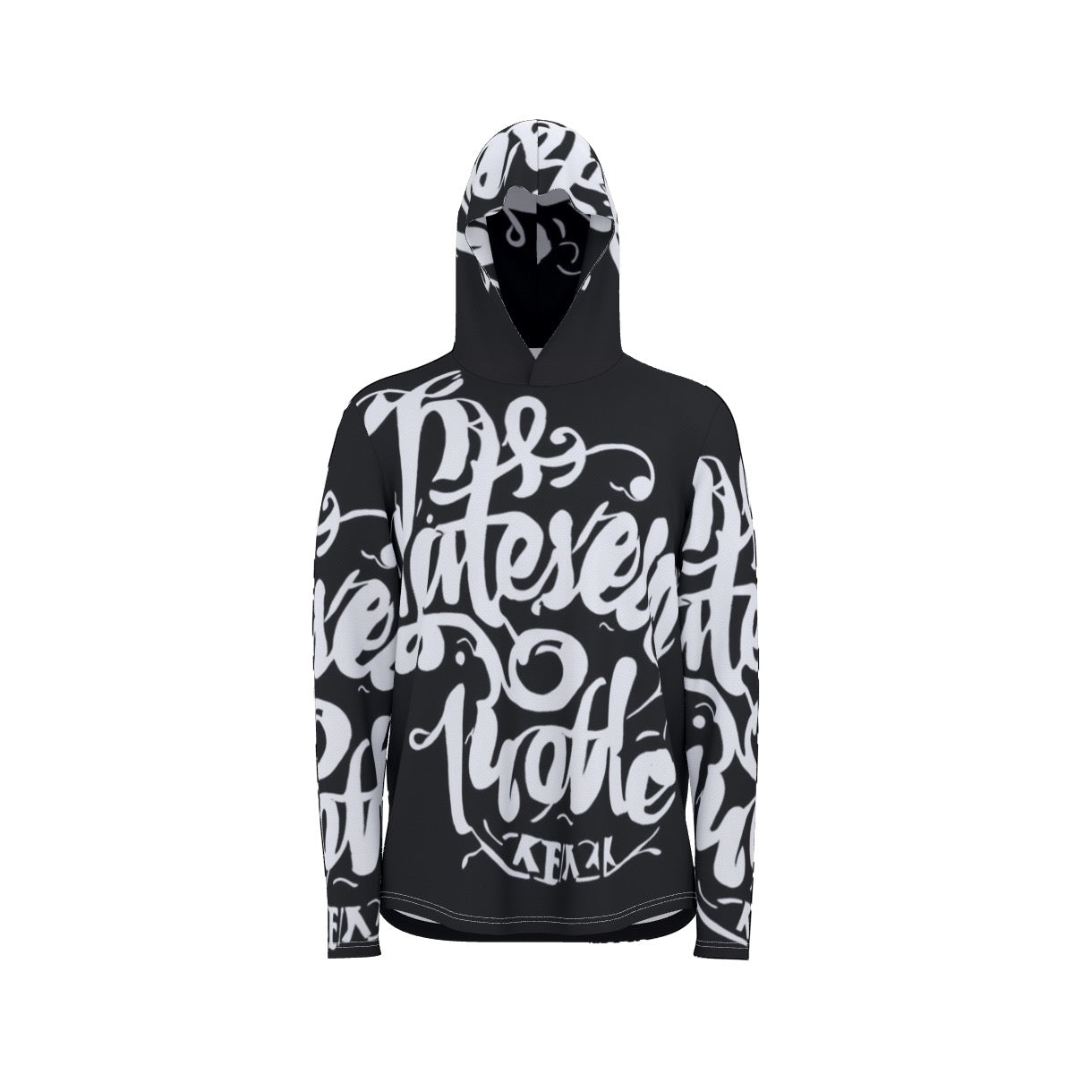 Black and white hoodie