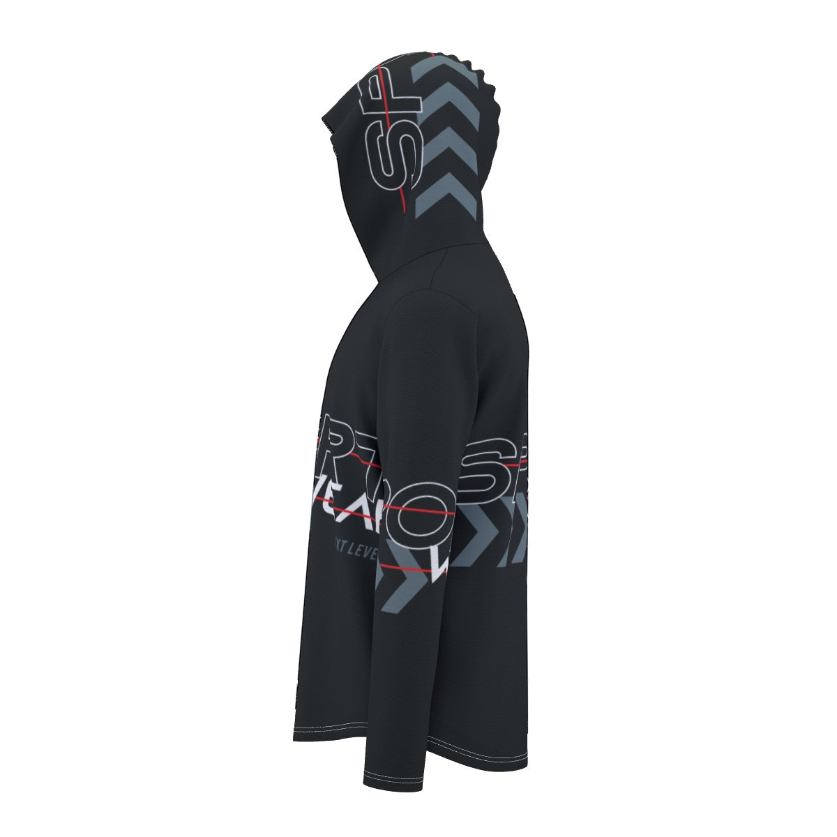 Sports black hoodie