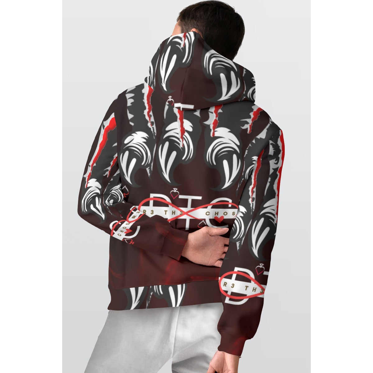 All-Over Print Men's Thicken Pullover Hoodie