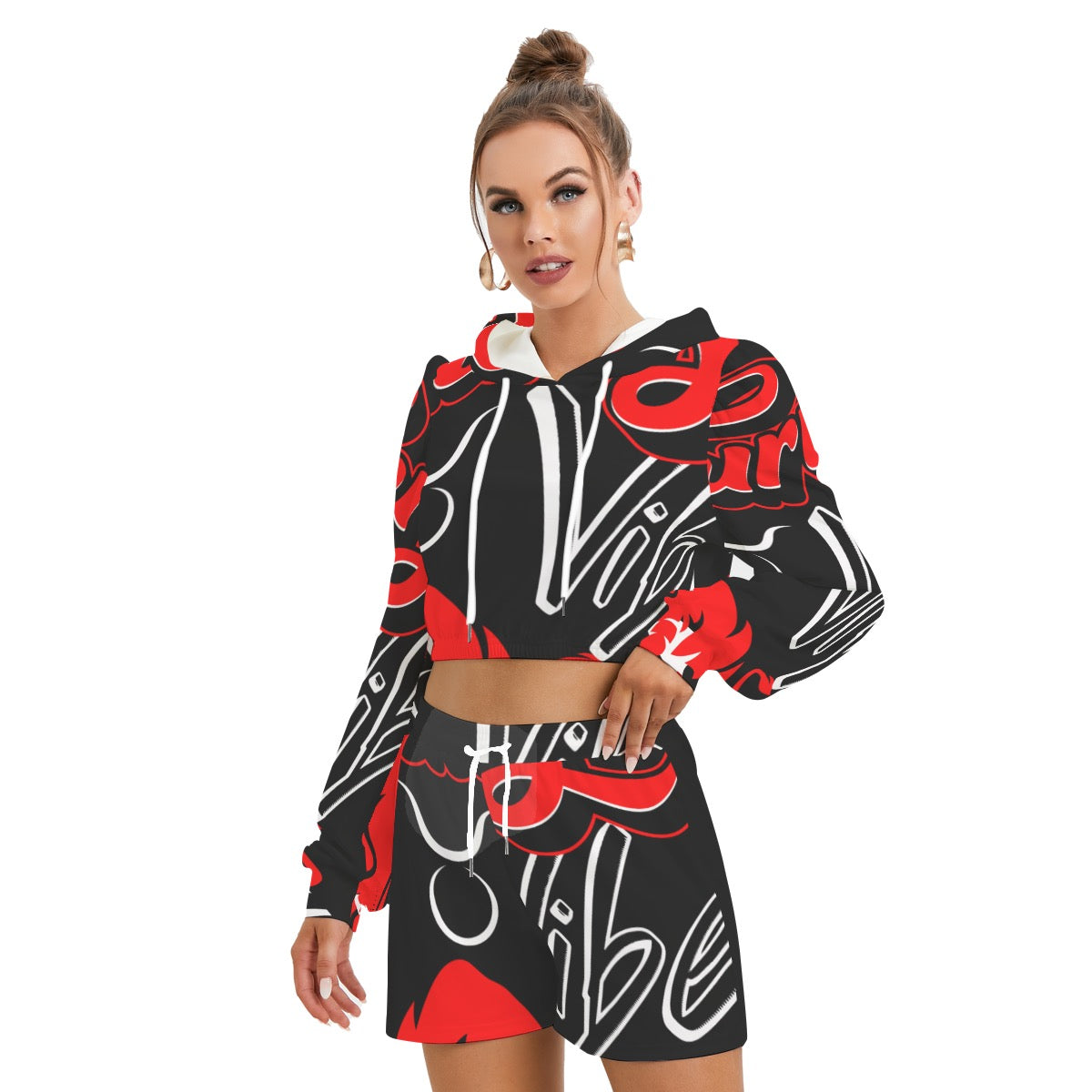 Taurus crop top short set