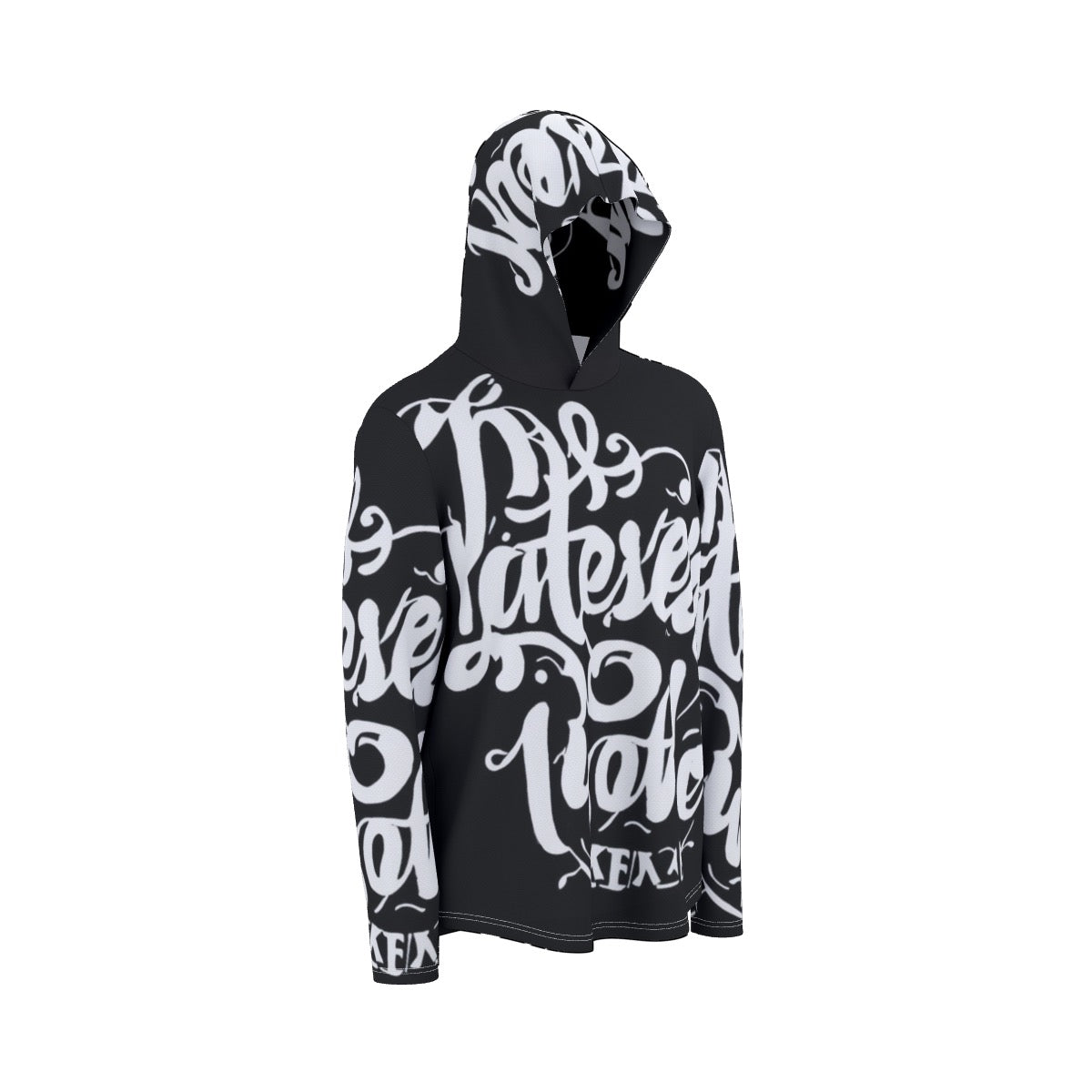 Black and white hoodie