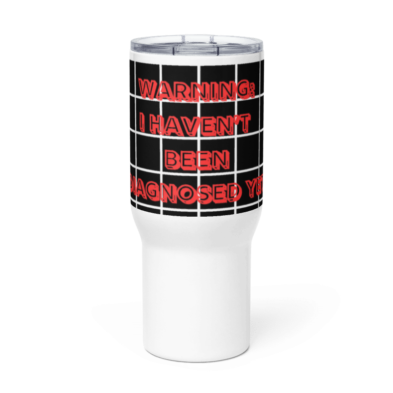 Travel mug with a handle
