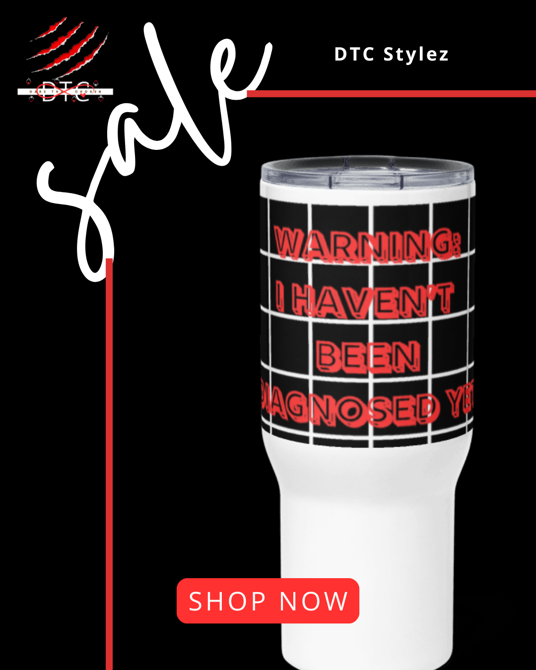 Travel mug with a handle