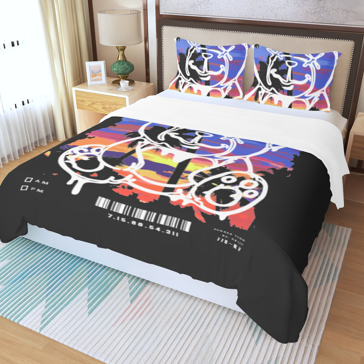 Bad Bear Three Piece Duvet Bedding Set