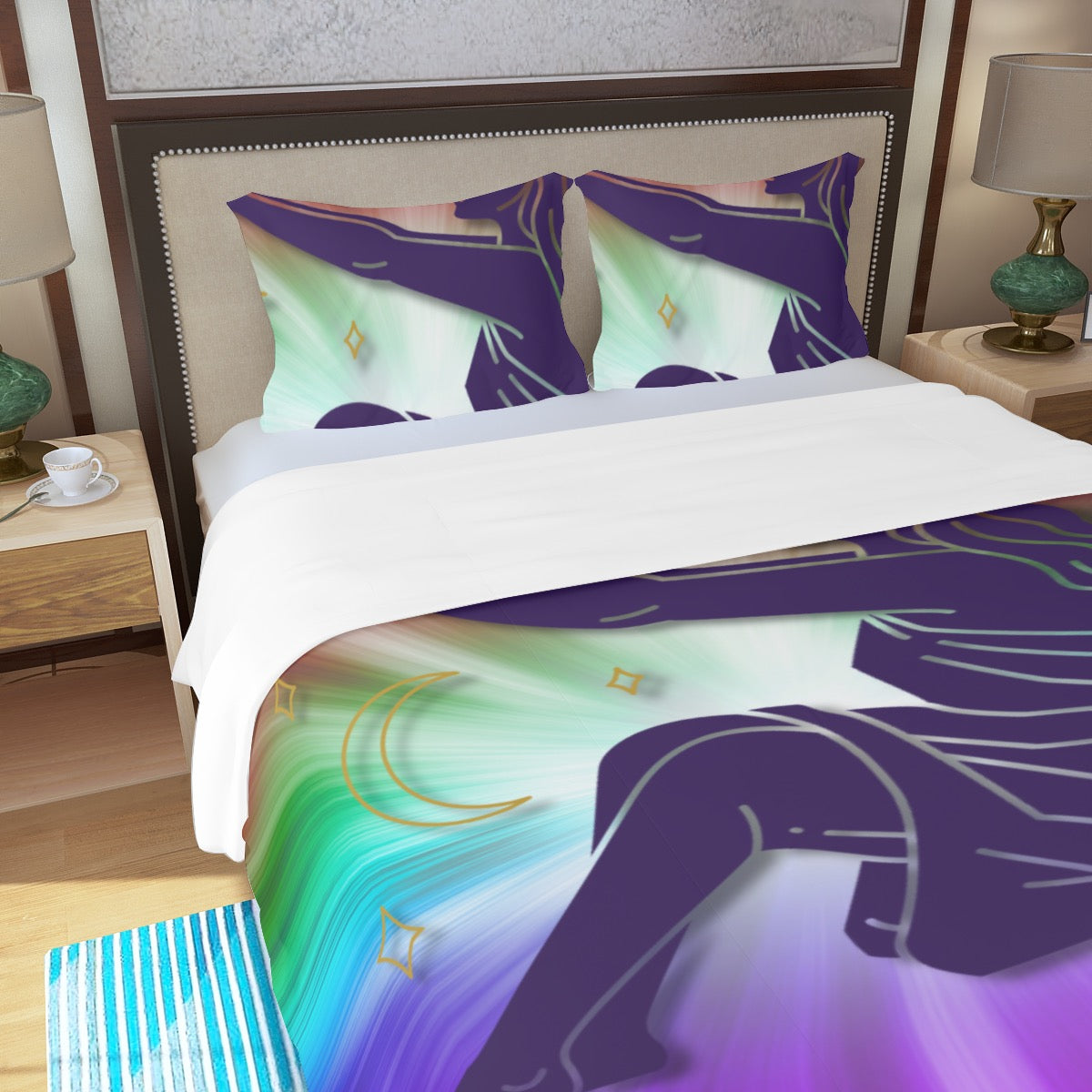 Virgo Three Piece Duvet Bedding Set