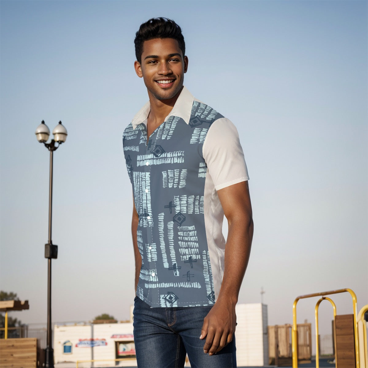 All-Over Print Men's Shirt