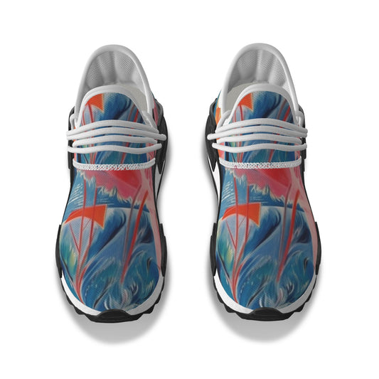All-Over Print Men's Mesh Sneakers