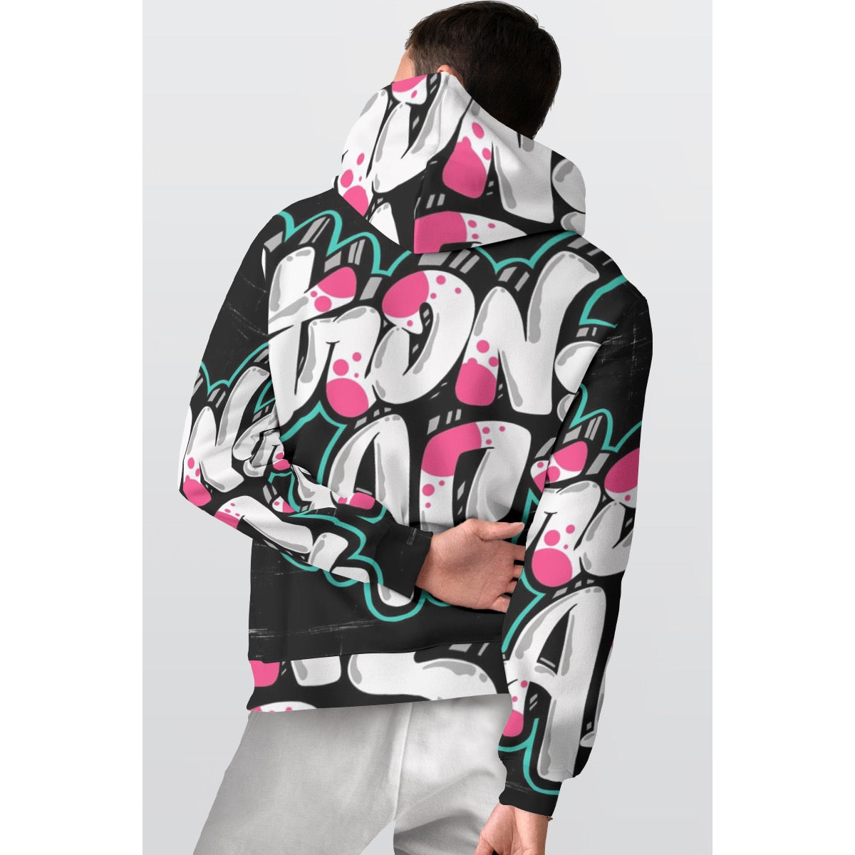 All-Over Print Men's Thicken Pullover Hoodie