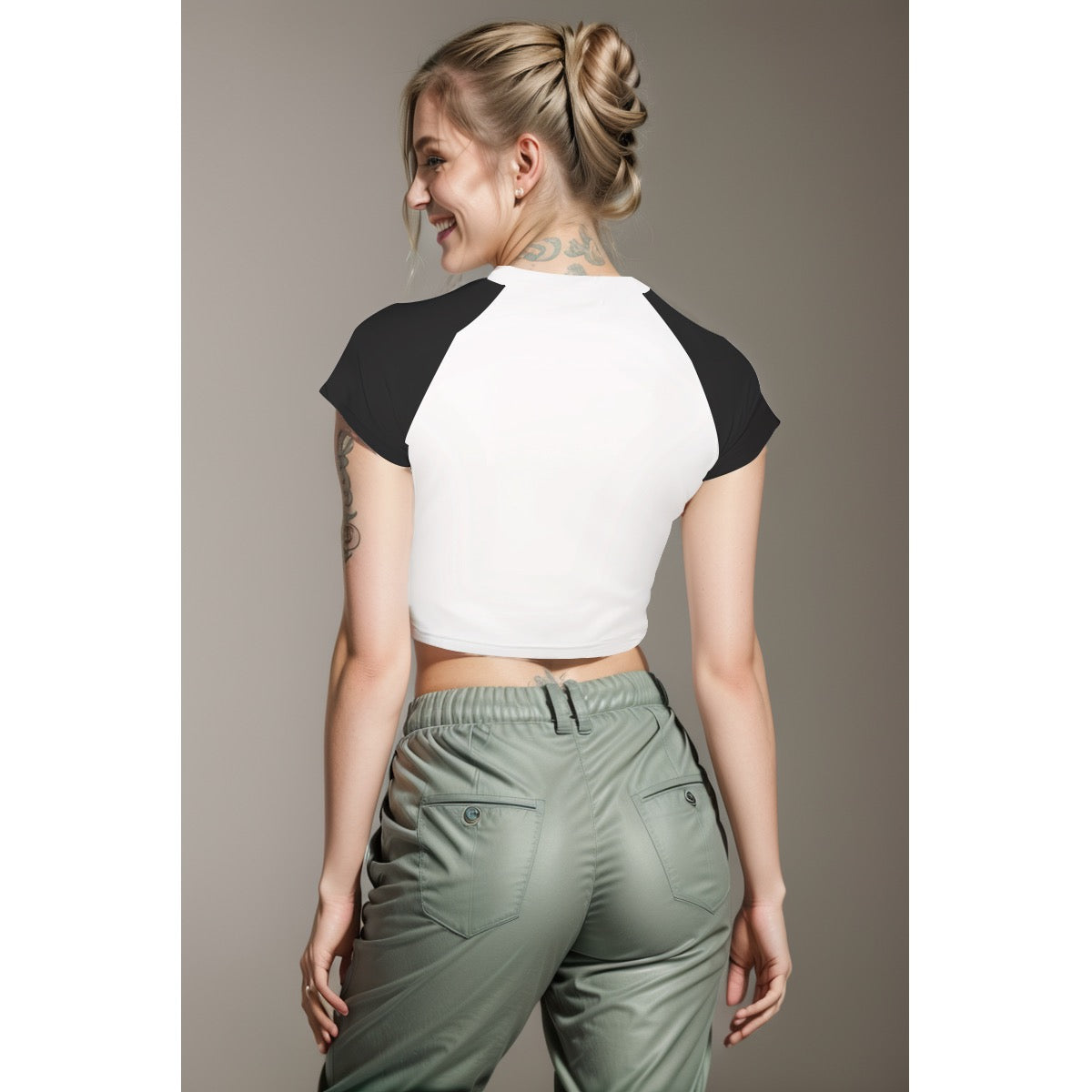 Anti Social Butterfly crop top