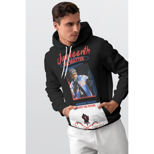 Juneteenth 2025 hoodie blk