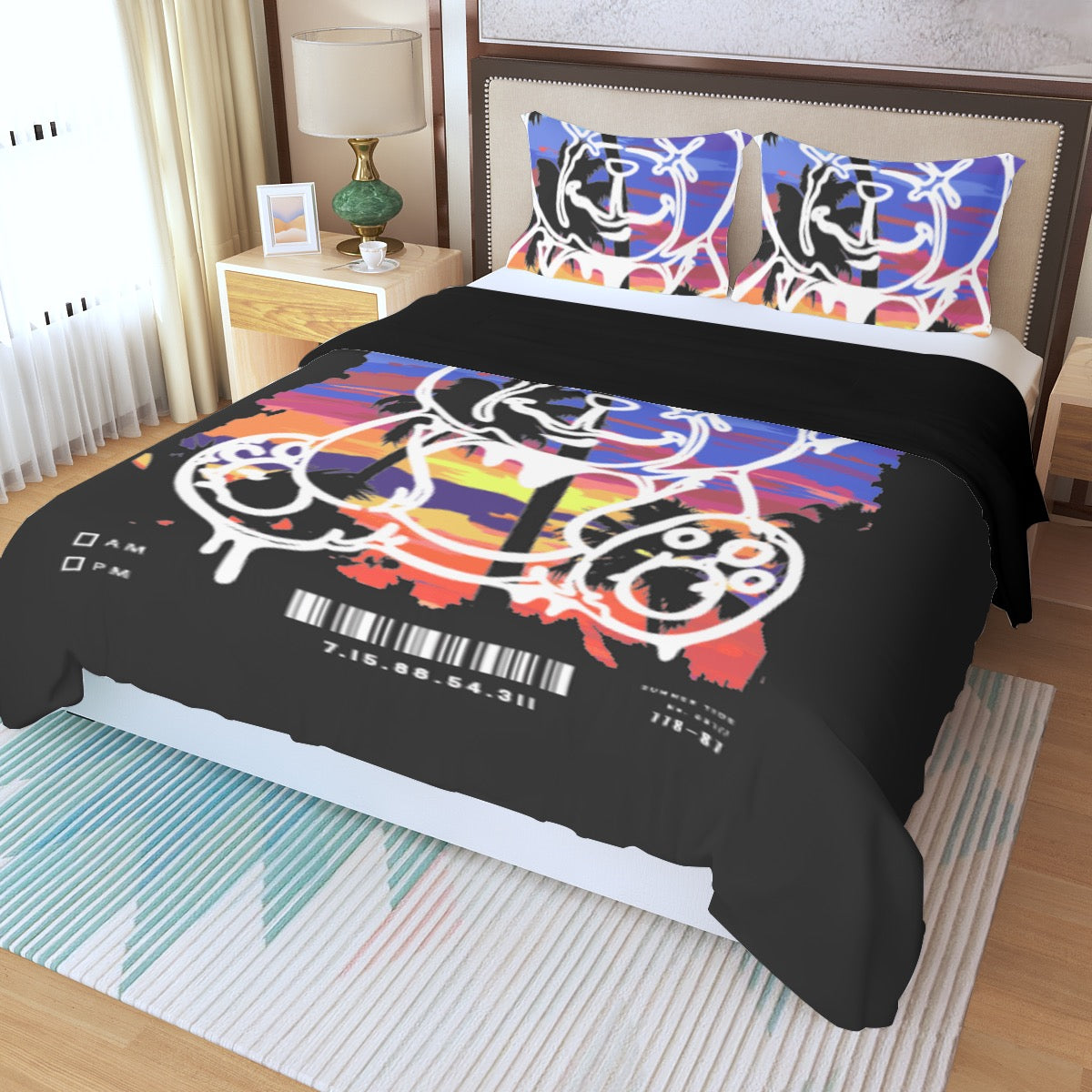 Bad Bear Three Piece Duvet Bedding Set