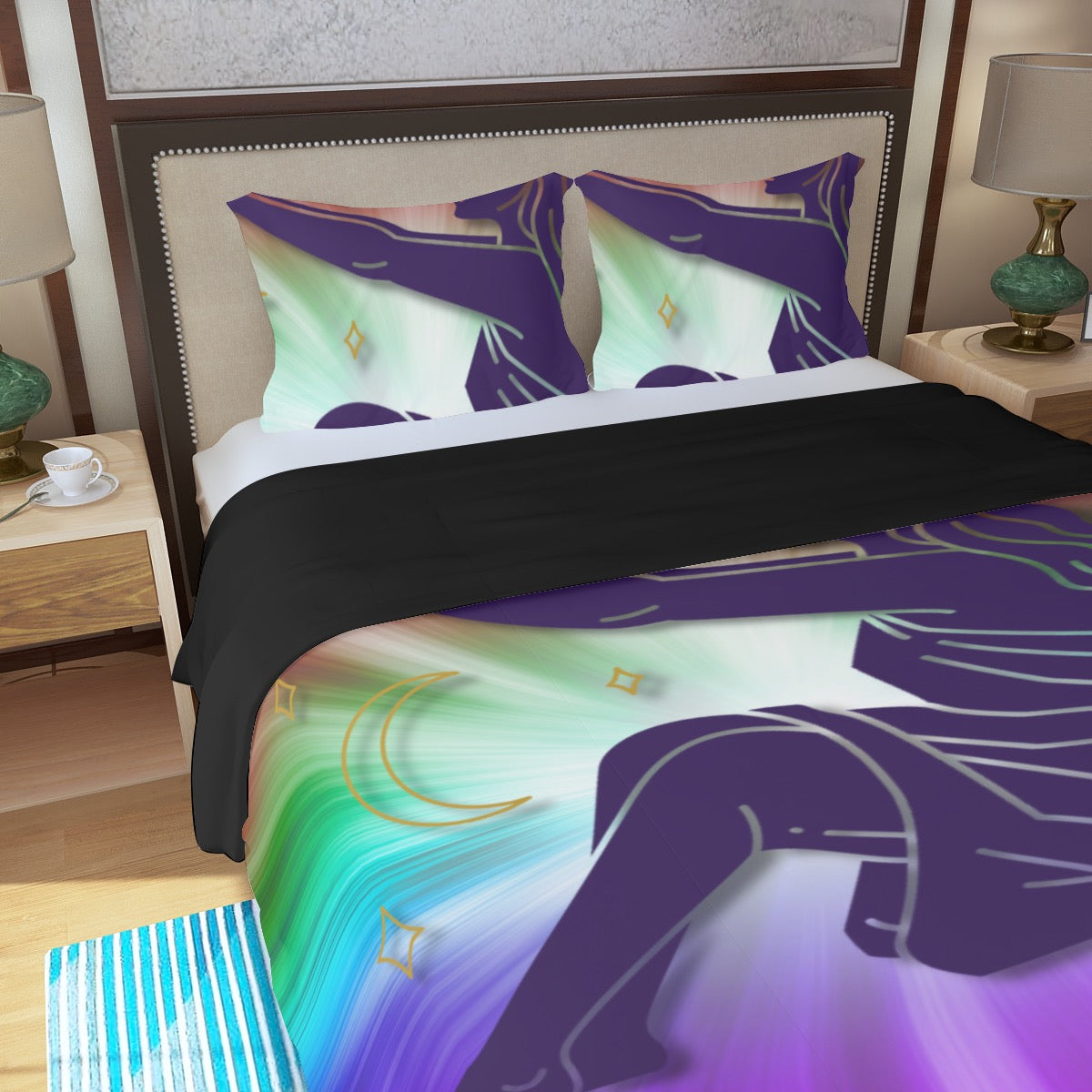Virgo Three Piece Duvet Bedding Set