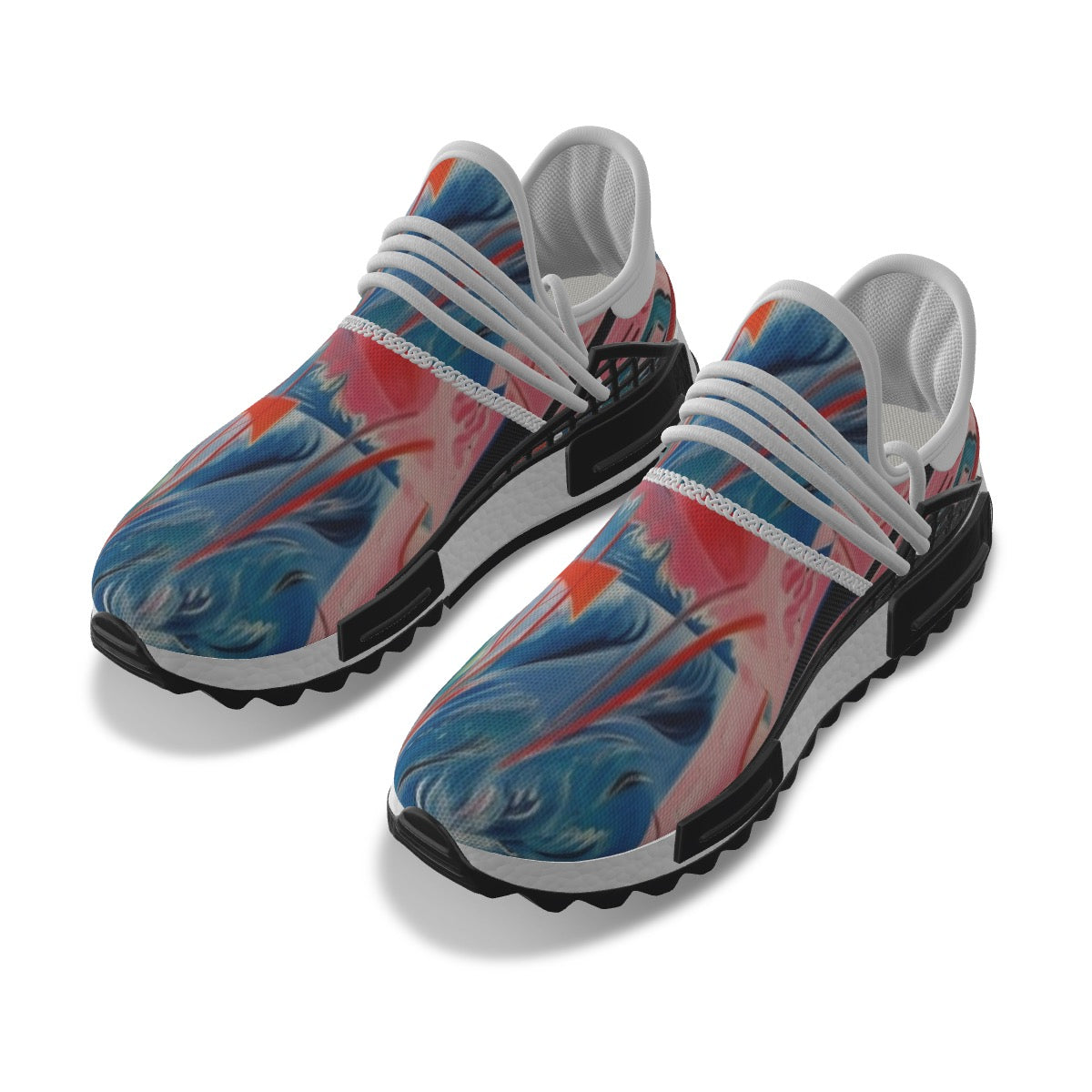 All-Over Print Men's Mesh Sneakers