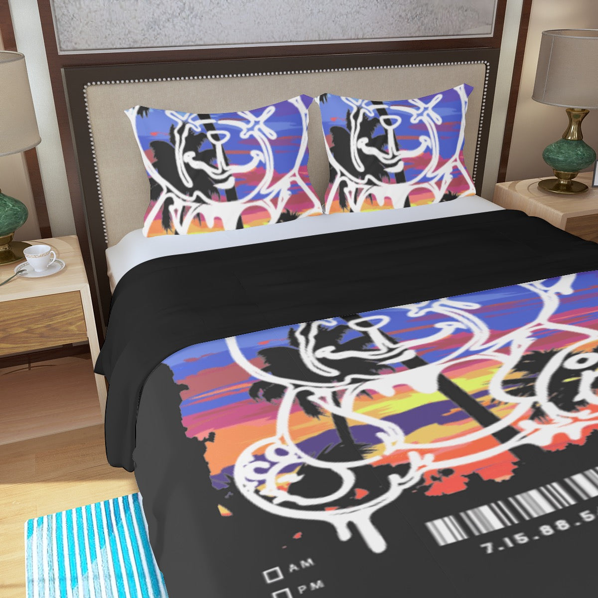 Bad Bear Three Piece Duvet Bedding Set