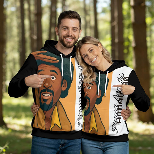 Retro “Playa from the Himalayas” Graphic Zip-Up Hoodie – Urban Streetwear Style