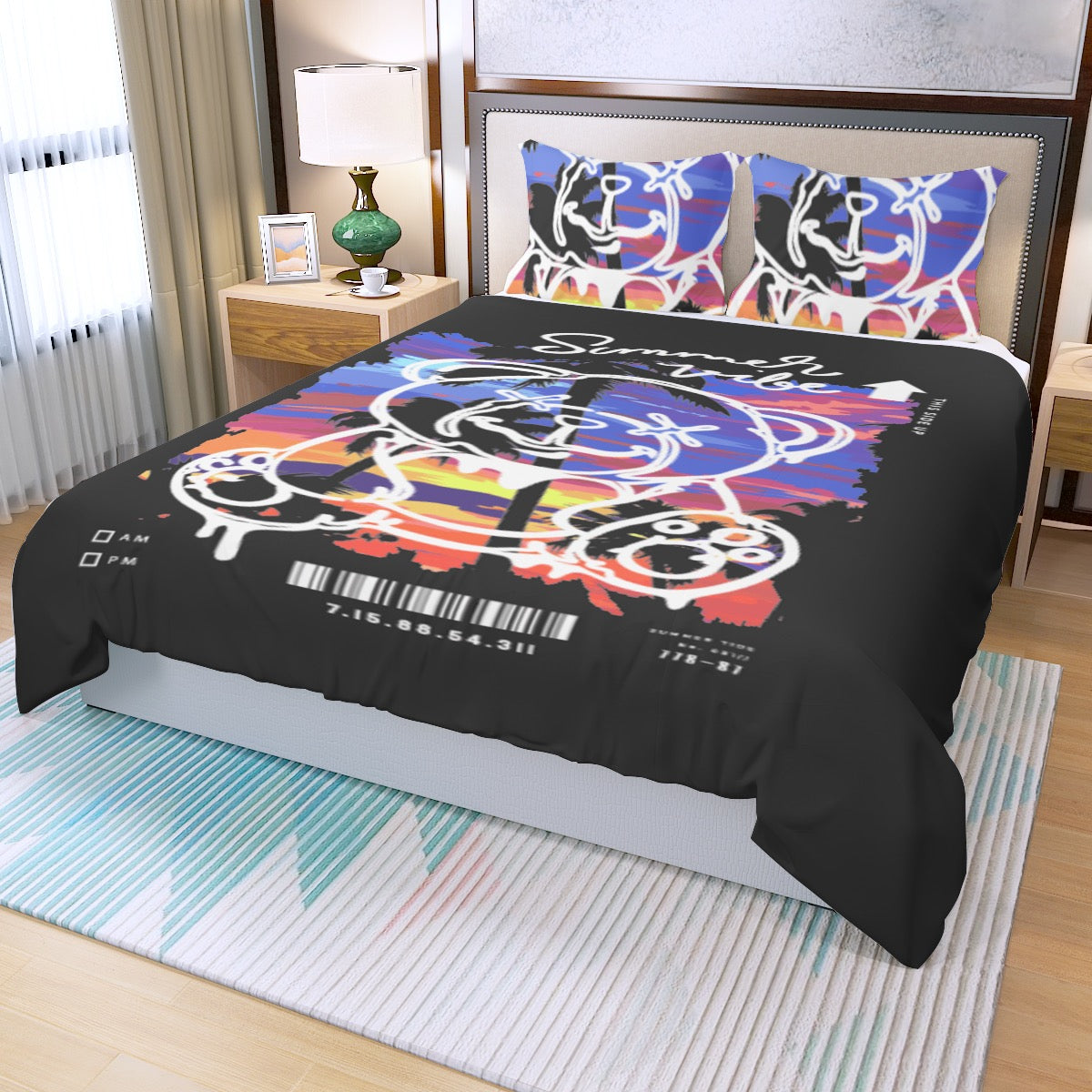 Bad Bear Three Piece Duvet Bedding Set